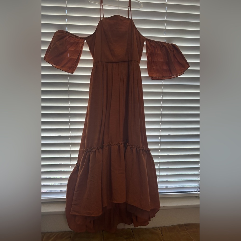Joyfolie Chocolate Long Sleeve Dress